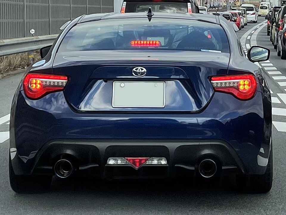 トヨタ 86／GR86 初代 の後方写真